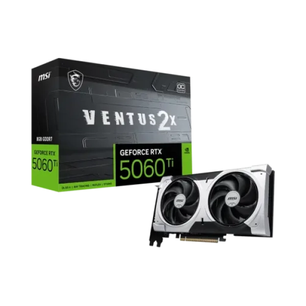 MSI GeForce RTX 5060 Ti 8G VENTUS 2X OC PLUS 8GB GDDR7 Graphics Card